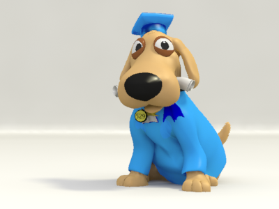 Diploma Dog Animation animation character