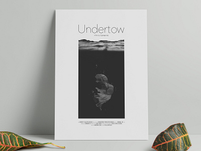 Poster design for a short film- "Undertow" graphic design poster