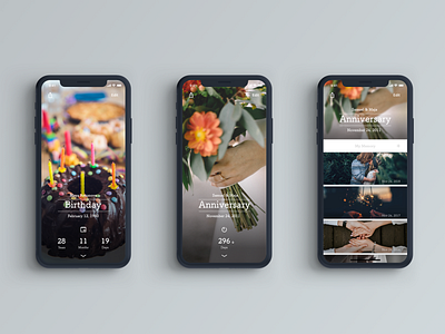 Event Reminder APP with Photo Journal by MoralCloud Chen on Dribbble