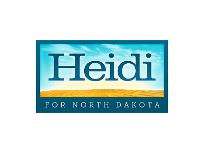 Heidi Heitkamp for Senate, North Dakota logo campaign logo politics