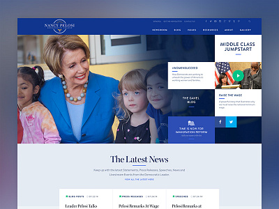 Democratic Leader Nancy Pelosi website