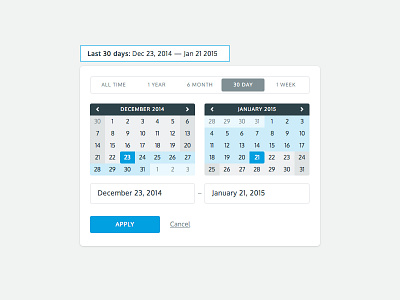 Pick a day any day date picker