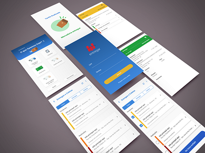 Delivery app - Entregar app design delivery delivery app delivery service design interface parcel delivery trucker app ui ui design ux