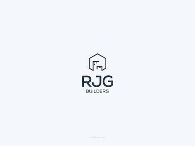 RJG Builders branding graphic design illustration logo vector