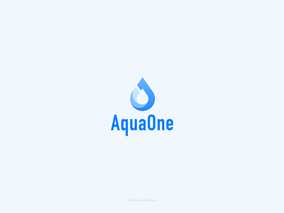 AquaOne branding graphic design illustration logo vector