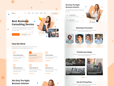 Business Consult  Website UI Design