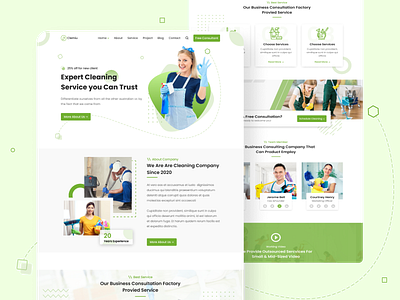 Cleaning Service Website UI