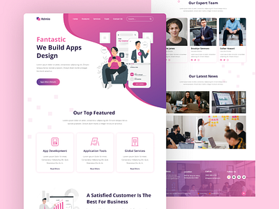 Fantastic Apps Design Landing Page agency landing page design apps design apps design landing page bhfyp blogpagewebsite business consult website ui dailyui hashtag homa page design illustration illustration ui landing page trendingproduct hashtag ui ui design userinterfaceui web apps web interface webdesigntemplate website