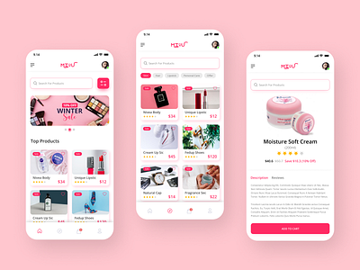 E-commerce Beauty Skin Care Mobile app