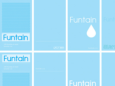 Funtain Business Card Design 01 branding business cards