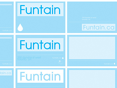 Funtain Business Card Design 02 branding business cards