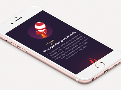 App Screen - More Details Soon app app design design illustration infinite red ios mobile purple red ui ux