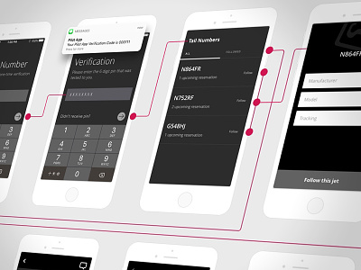 Wireframes for an upcoming iOS app