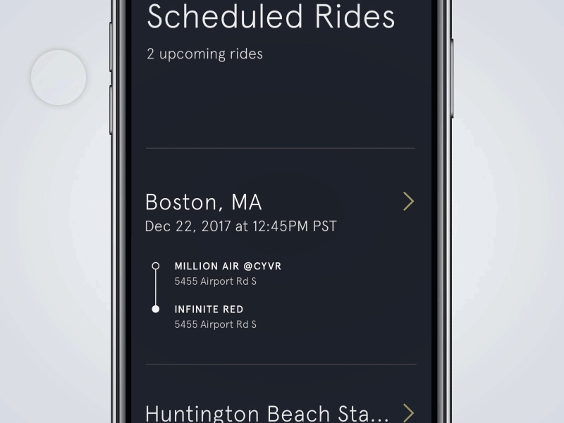 High-End Ride Service (iOS & Android)