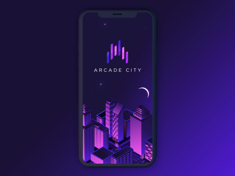 Animated Launch Screen — Arcade City ios ux ui user interface app design motion design visual design interaction design animation after effects