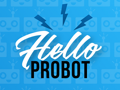 Hello ProBot avatar chat ai chatbot poster robot sticker