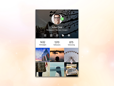 Instagram Redesign app instagram material design photo sharing profile ui user interface