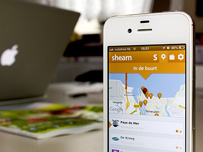 User Interface Shearn design iphone mobile orange shearn smartphone app ui user interface