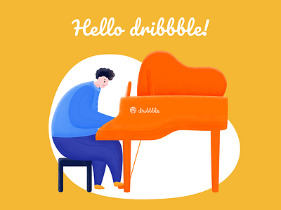Hello dribbble ! illustration