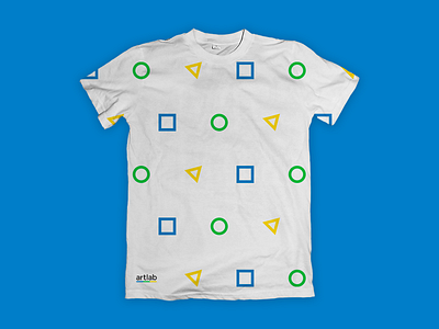 artlab : T-shirt artlab brand geometry identity print tshirt white