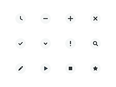 Timeular : Basic Icons