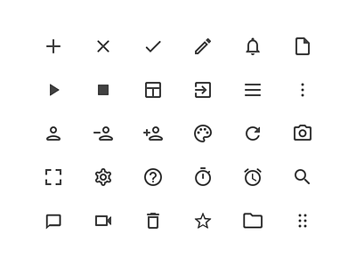 Tyto : Basic Icons clean icon ios minimal product simple todo ui web website