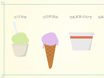 Ice Cream Animation 2d branding ice cream illustrator retro vector