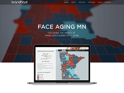 Face Aging Case Study case study map ui svg animation vuejs