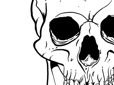 Skull WIP dark art darkart illustration skull skulls viking