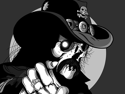 Lemmy darkart death illustration illustrations lemmy metal motorhead music procreate rock rockstar skeleton skull skulls