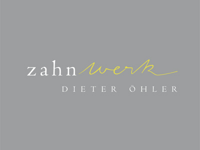 Logo Zahnwerk green logo typography
