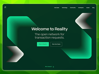 Landing page for IT product in green colors branding design flat identity branding landing page ui web