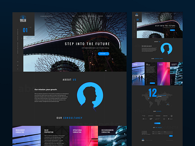 MTV Business & consultancy group home page UI/UX design