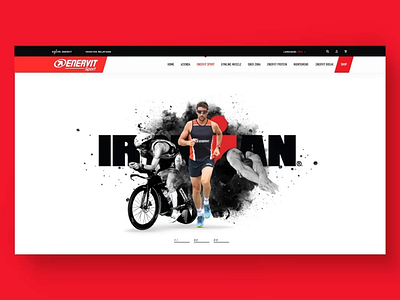 Enervit official e-commerce UI/UX redesign animation athlets diet e commerce ecommerce enervit experience food home page immersive interaction landing page products protein sport ui ui design uiux ux ux design