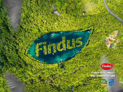 Findus sustainability key visual adv advertising campaign environment fish fishing forest gdo green happyness keyvisual lake nature oasis sustainability visual visual campaign visual design