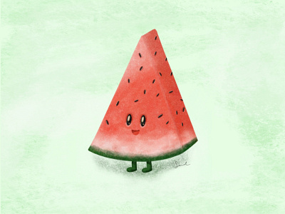 Watermelon Sugar digital drawing fruits happy illustration procreate textures watermelon