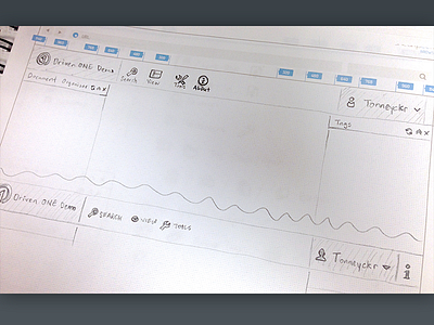 Web App Header Sketches