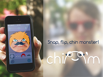 Chin'M Announcement! app banner ios iphone logo video