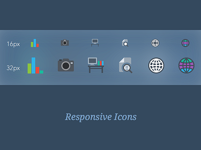 Responsive Icons icons svg web