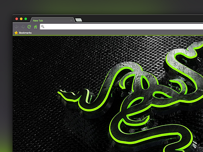 Razer Chrome Theme browser games green razer ui