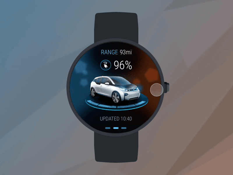 iRemote Android Wear Interactions animation interaction motion ui ux watch