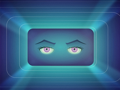 Night Vision 80s affinity affinitydesigner chrome eyes glow neon outrun retrofuturism retrowave