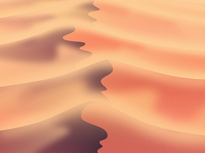 Sandstorm 1 affinity affinitydesigner desert futuristic glow landscape neon orange retrowave