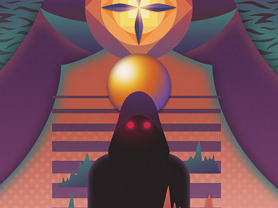 Hacker 80s cyberpunk futuristic glow illustration neon outrun retrofuturism retrowave scifi