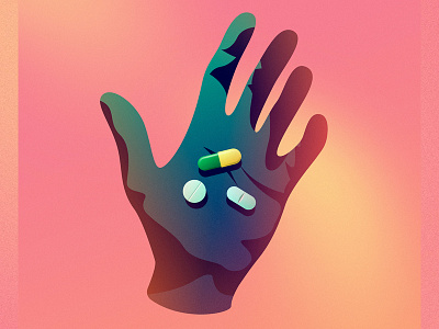 Medication affinitydesigner digitalart drugs future futuristic illustration neon vector