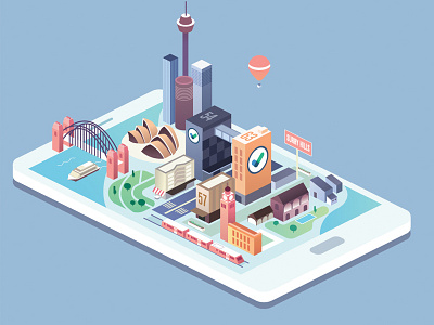 Isometric city affinitydesigner city cityscape flat isometric vector