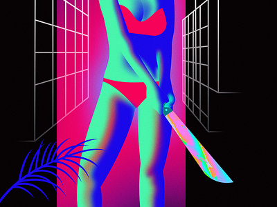 Pursuer 80s affinitydesigner future futuristic glow gradient illustration neon outrun psychedelic retro retrofuturism retrowave vector