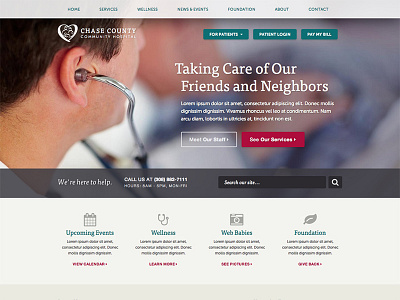 Hospital Home Page