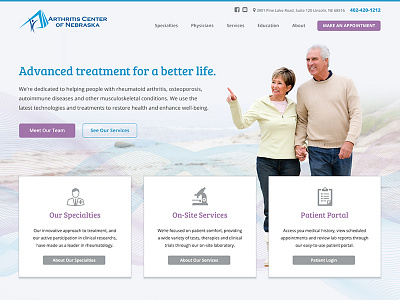 Clinic Design health care healthcare home homepage medical web website