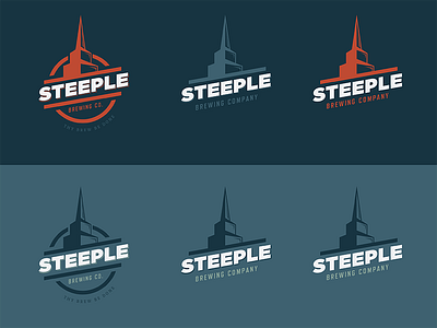 Steeple Brewing Marks beer branding brew brewery logo